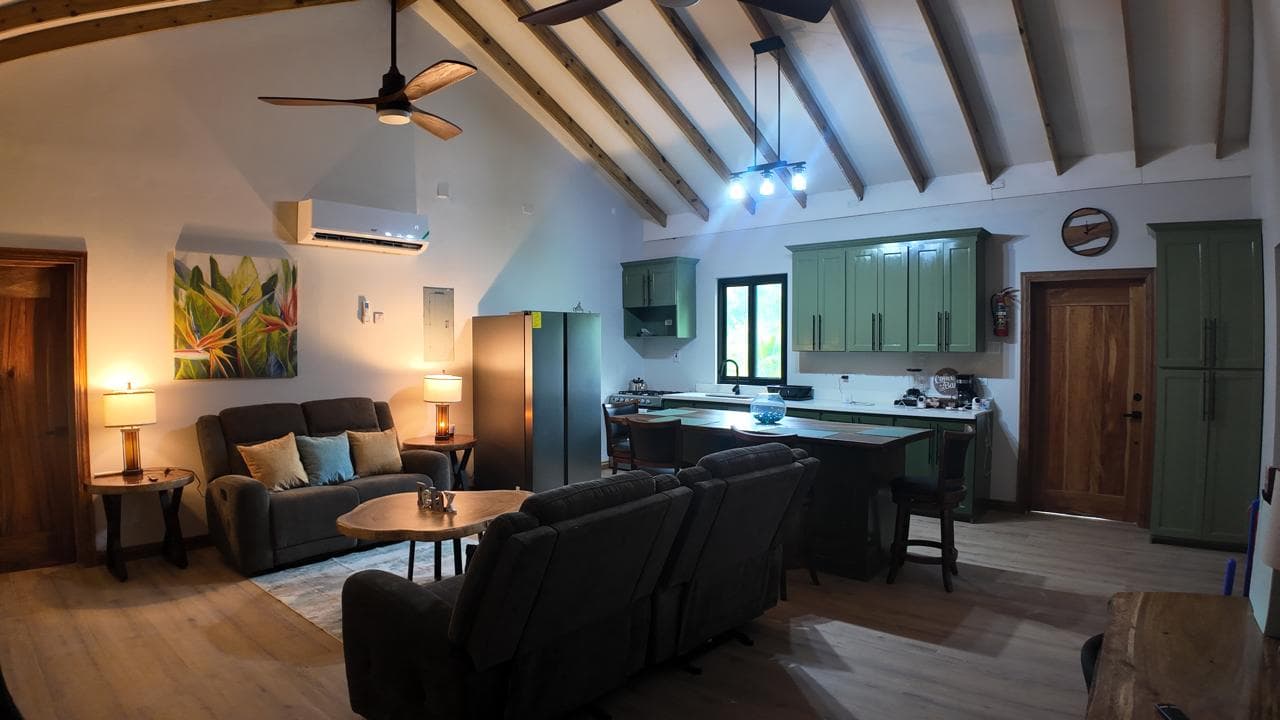 Living Area & Kitchen